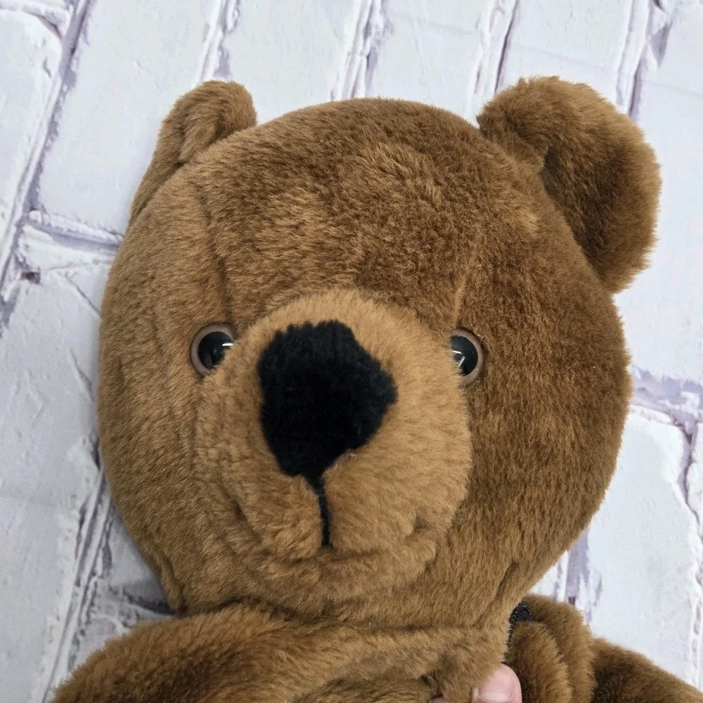 Vintage 1985 PetPak Brown Bear Plush Backpack 23